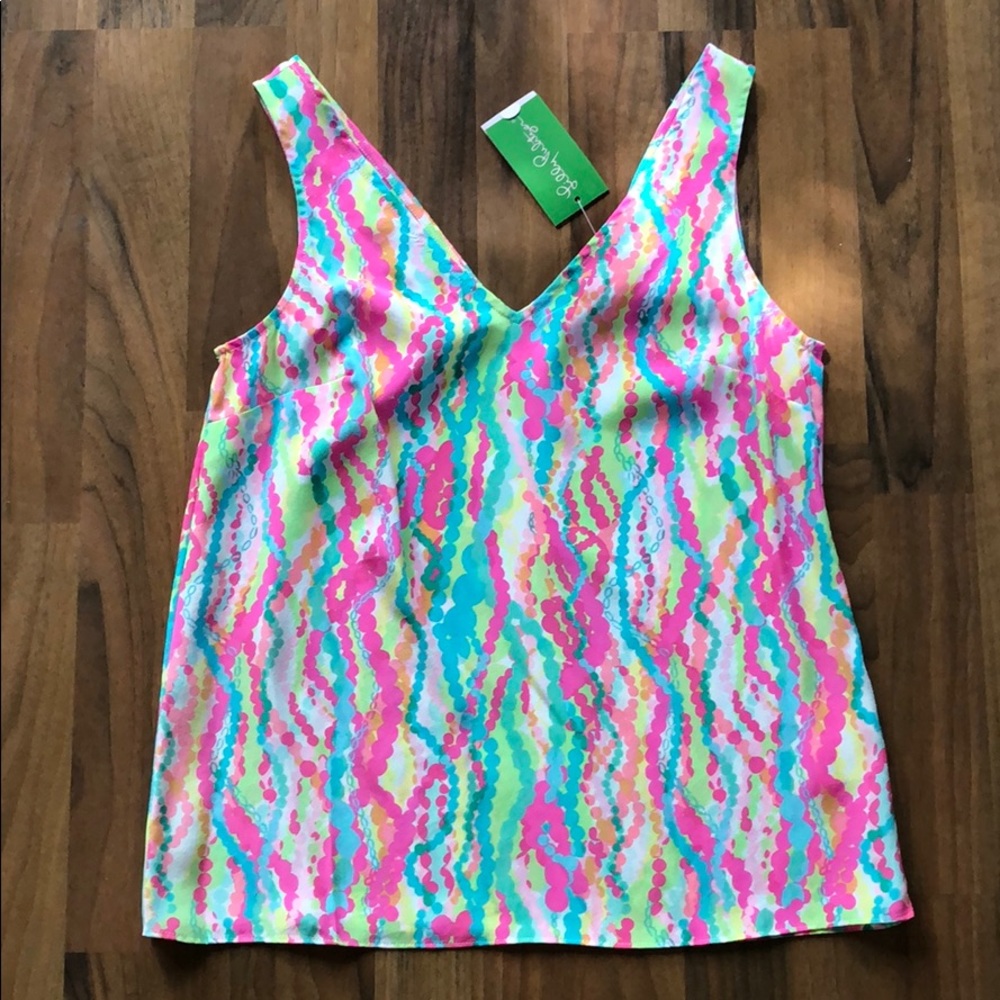 NWT Lilly Pulitzer Cipriano Top Dripping In Jewels